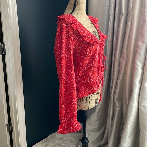 Red Hearts Top Size XL - Picture 4 of 6